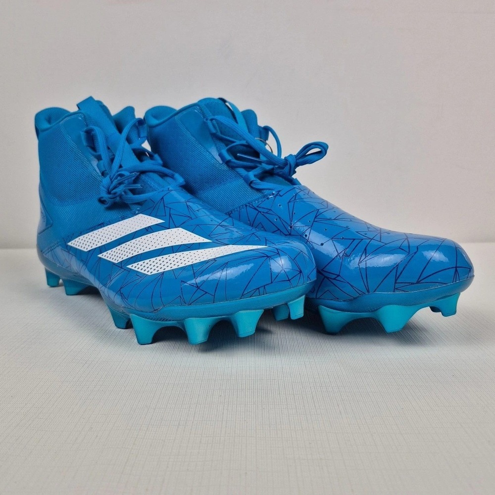 Adidas Adizero Chaos Football Cleats Mens 11 Blue High Top GZ4454 Athletic Shoes